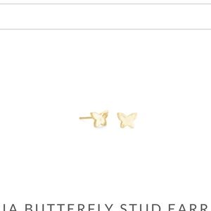 Kendra Scott butterfly stud earrings Gold